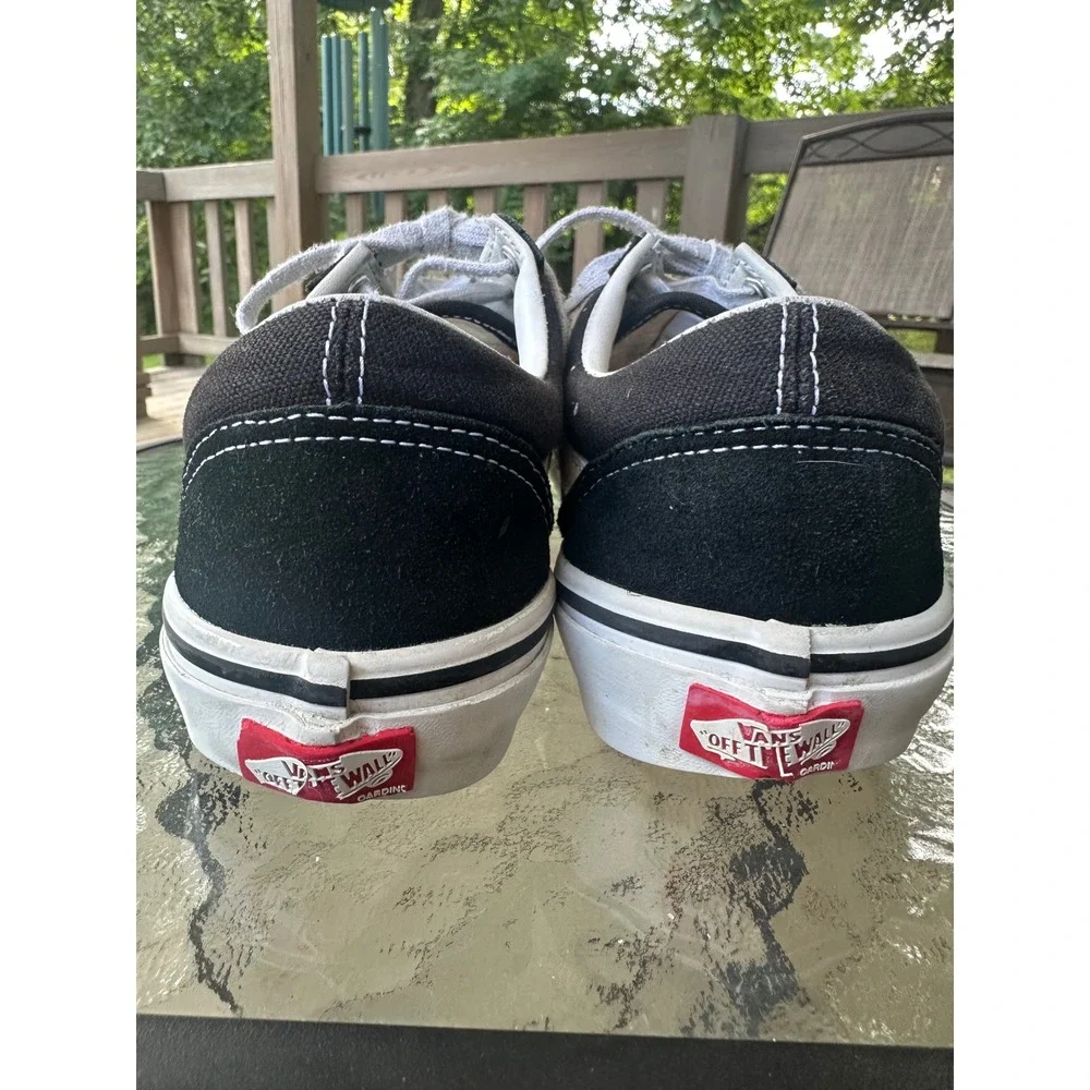 Vans Skate Old Skool Skateboarding Shoes Black White Sneakers‎ Men's 6.5